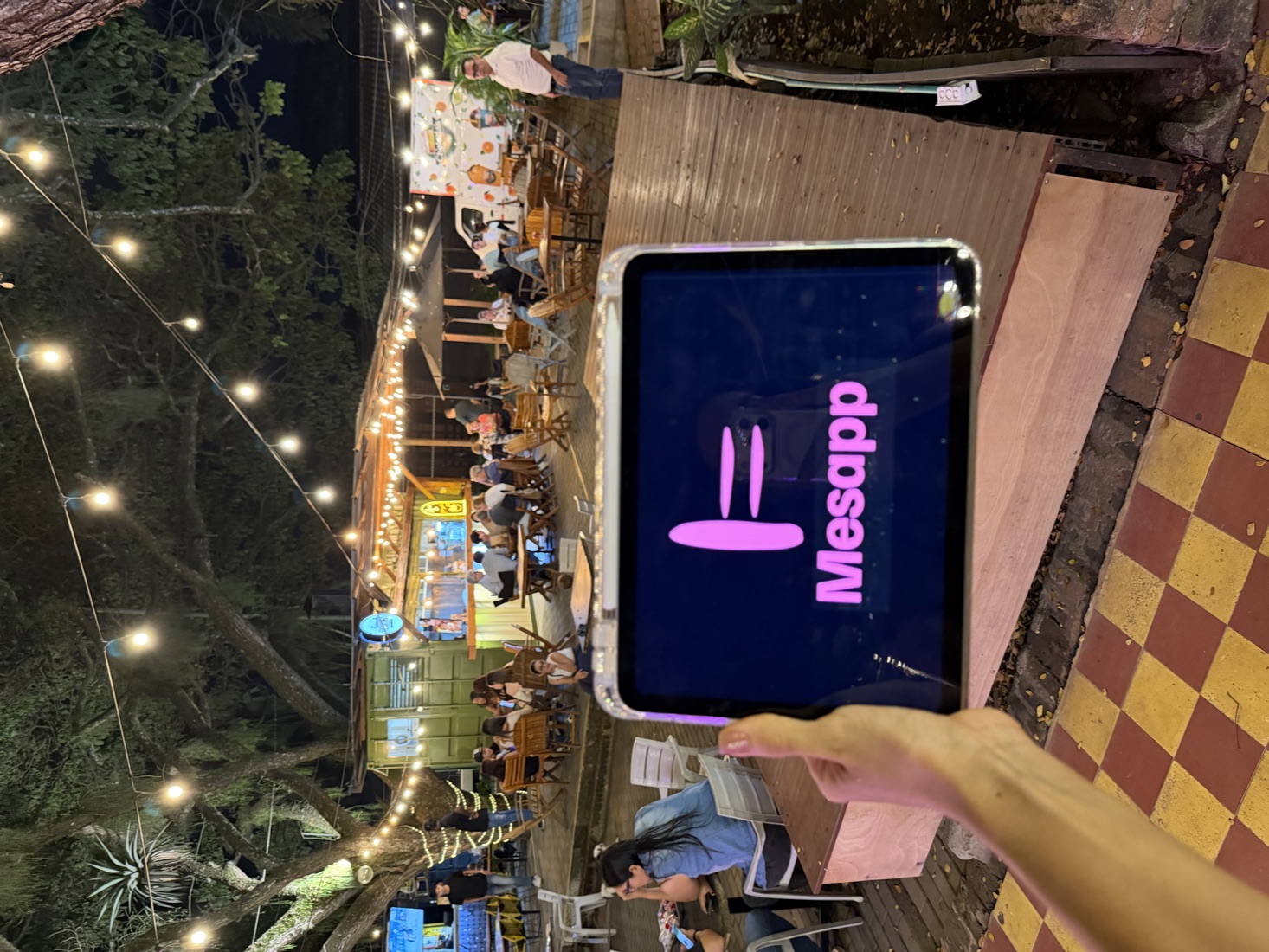 Mesapp en un parque gastronómico